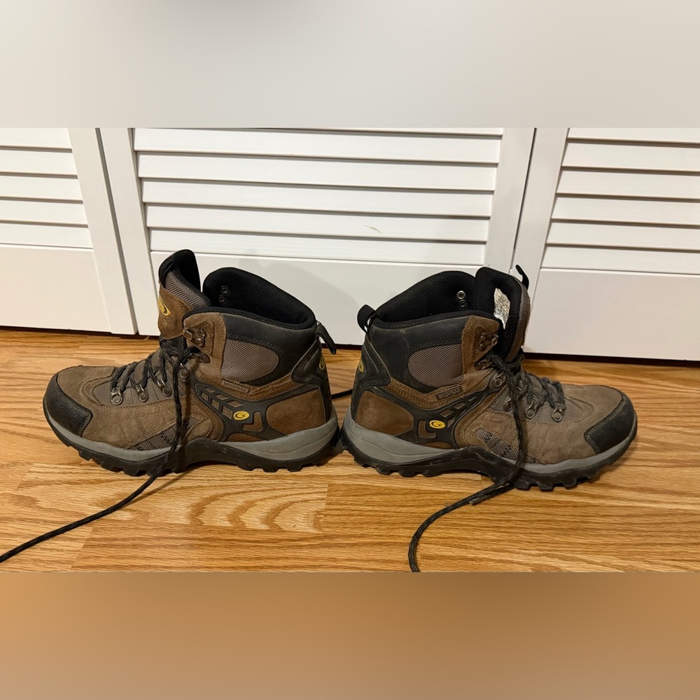 GEN-X Waterproof HikingBootsMen’s 8.5BrownLeatherTrail Backpacking Outdoor Boots